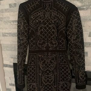 Black rhinestone dress